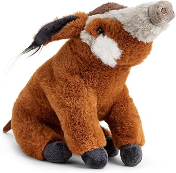 Zappi Co River the Red River Hog Plush Toy 22cm Bush Pig - Soft, Cuddly, 100% Recycled - Colourful Forest Companion