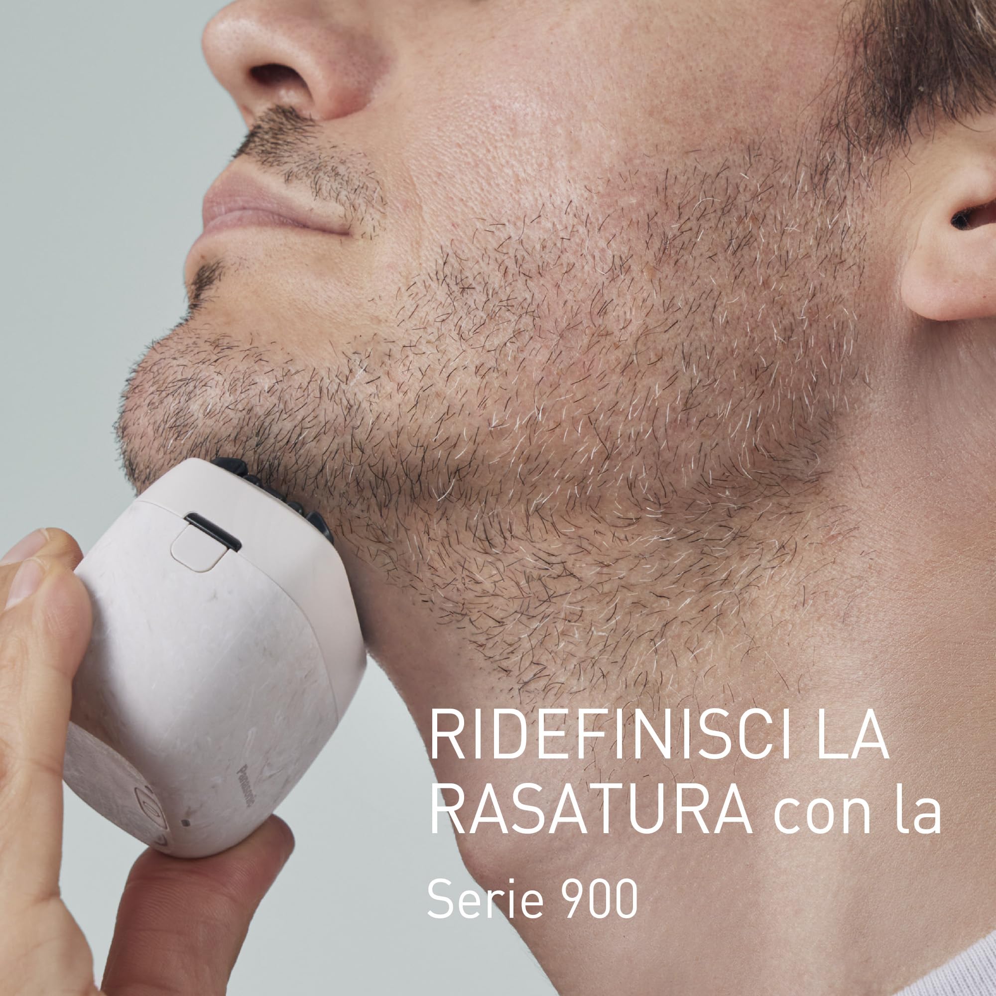 Panasonic ES-PV6B-W803 Serie 900s Shaver, Rasoio Elettrico da Uomo Wet & Dry a 5 Lame, Sensore Barba Reattivo, USB-C, Custodia, NAGORI® Bianco Marmo - 3