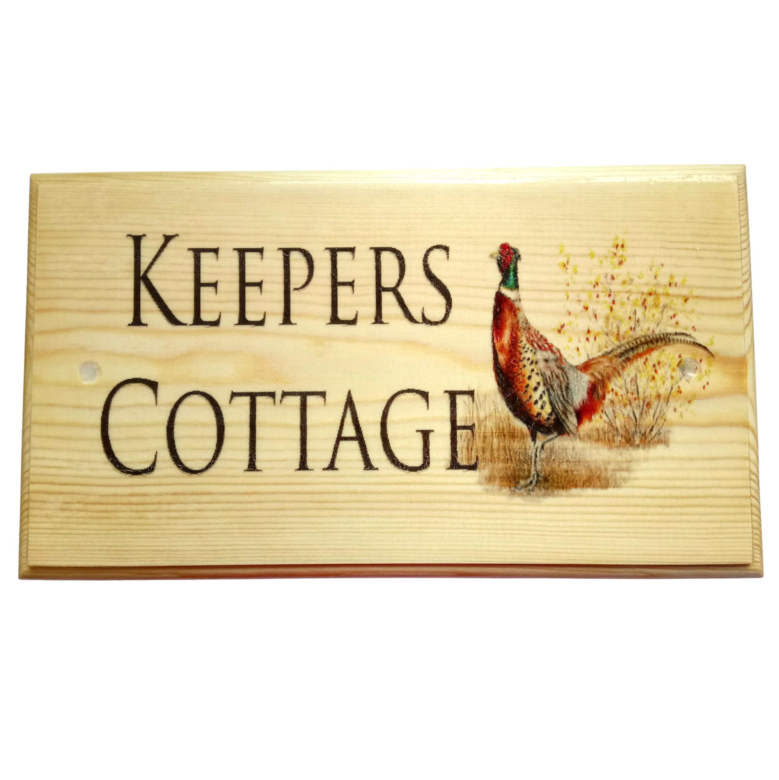 Personalised Pheasant Sign, Custom House Name Plaque