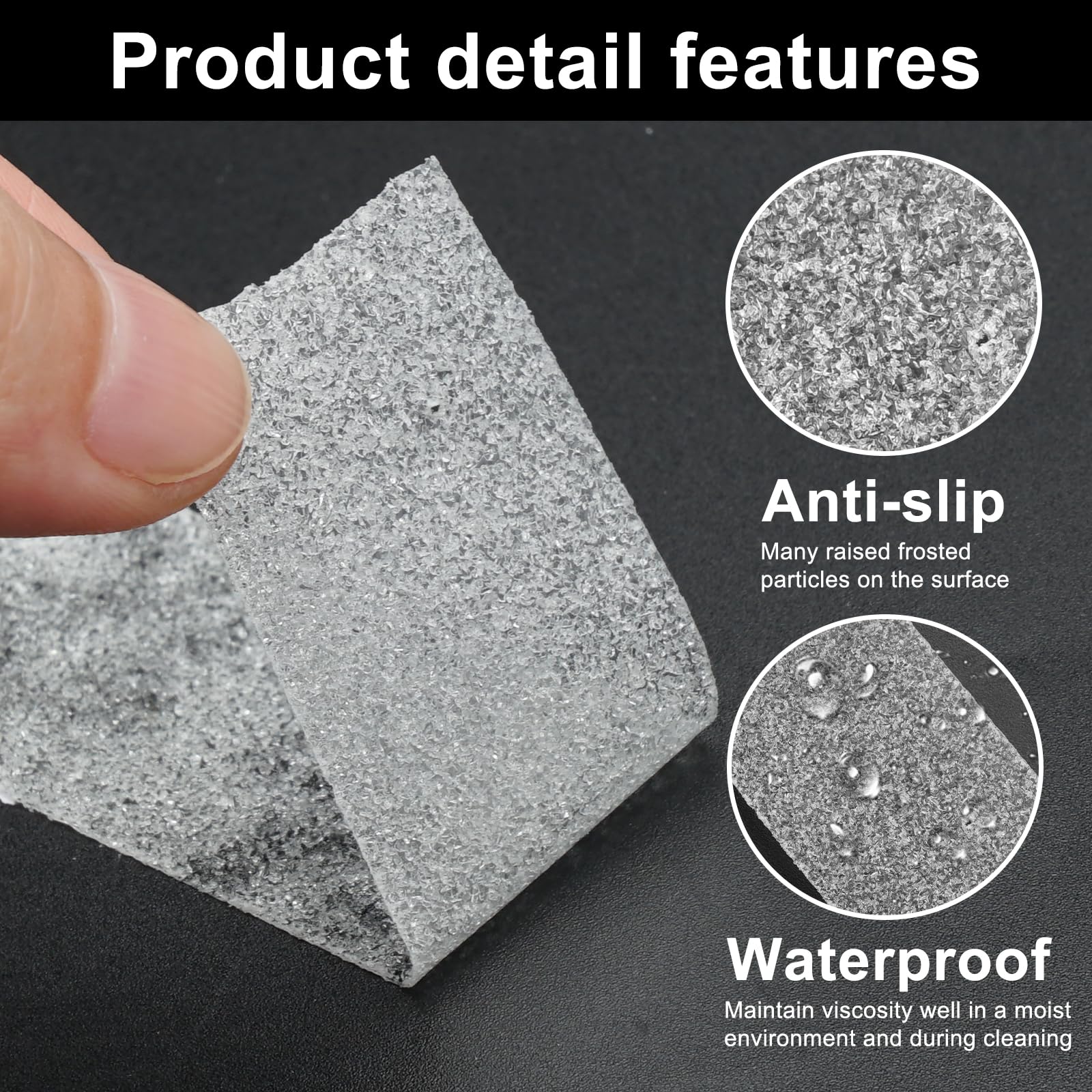 Nastro Antiscivolo Trasparente 2,5 Cm X 20 M - Per Scale Interne Ed Esterne - Foto 7