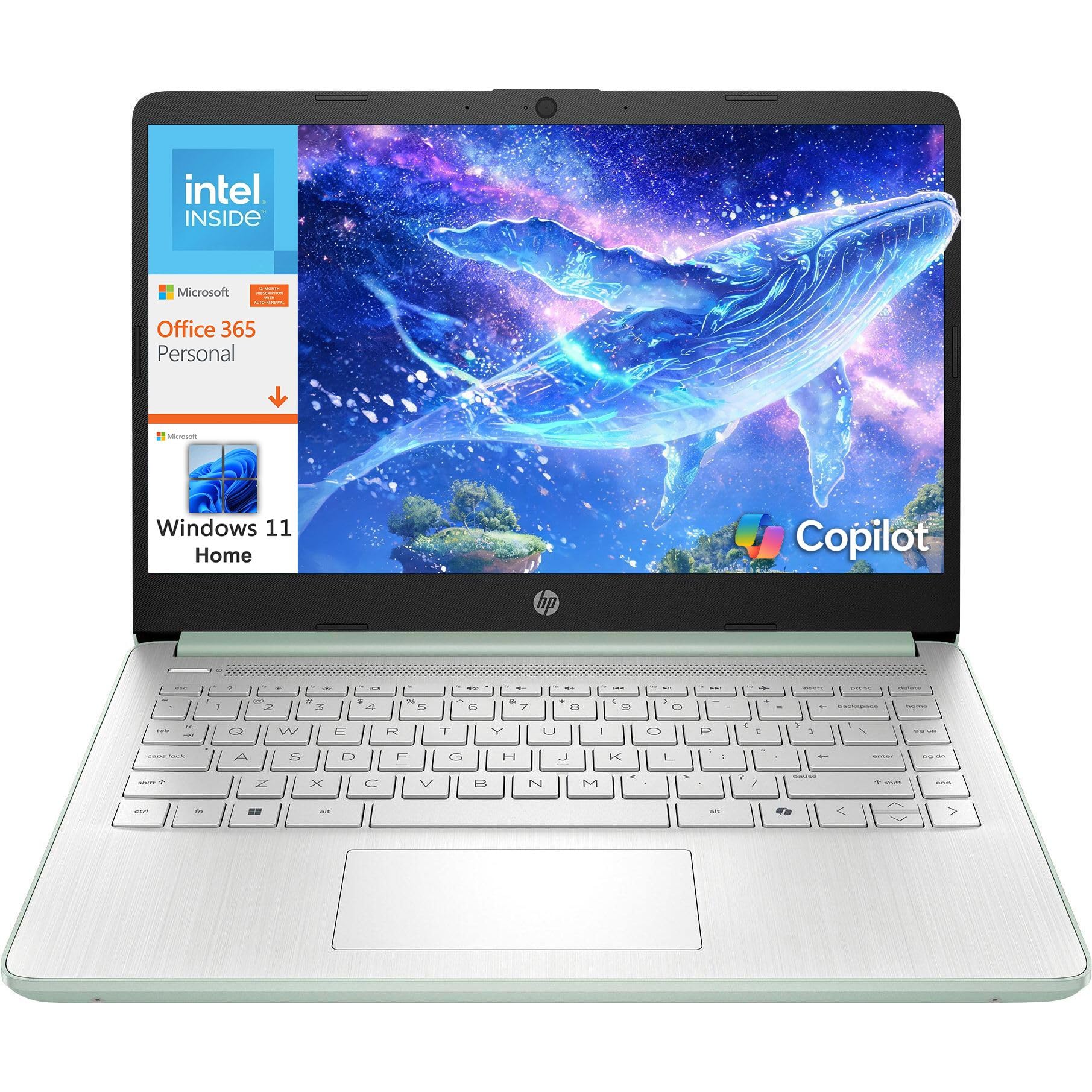HP 2026 Essential Laptop, Intel CPU, 128GB Storage, Copilot AI+Office 365