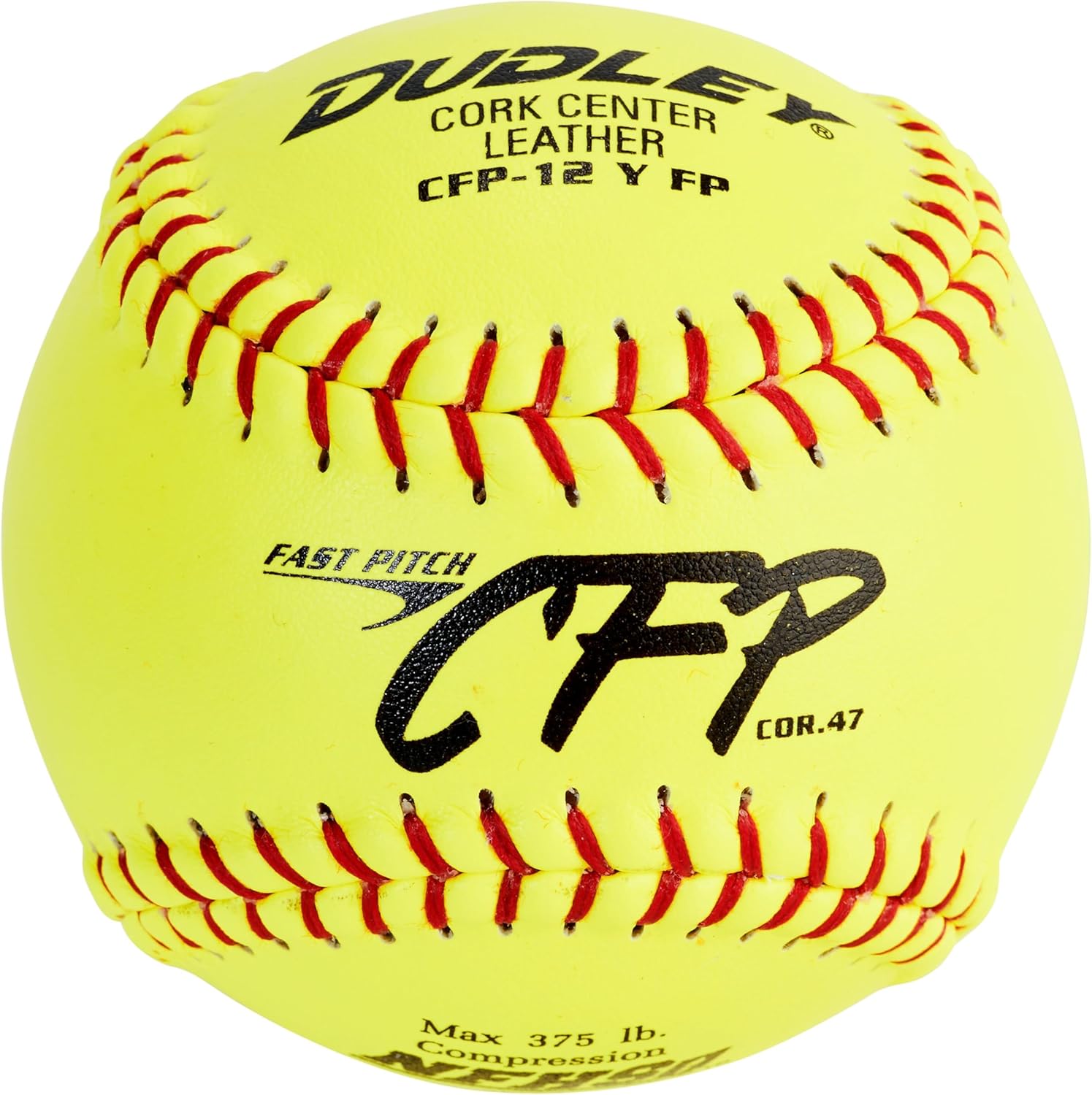 Dudley 12" Fastpitch Softballs - Official USSSA, NFHS, USAB Approved 12-Pack - Poly-Core Tech for Max Durability & Grip