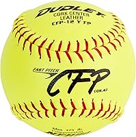 Dudley 12" Fastpitch Softballs - Official USSSA, NFHS, USAB Approved 12-Pack - Poly-Core Tech for Max Durability & Grip