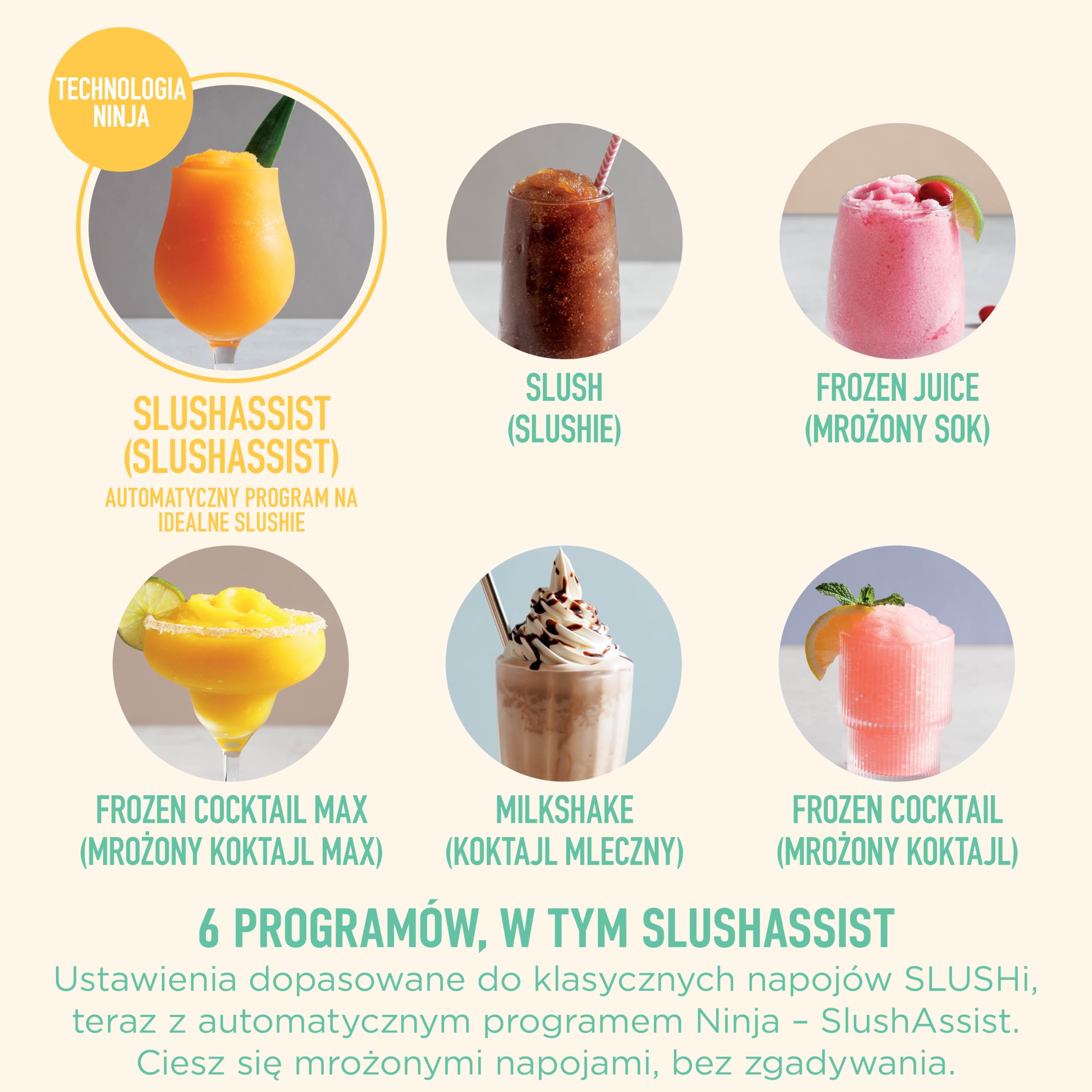 Ninja SLUSHi XL wielofunkcyjna maszyna do mrożonych napojów z technologią SlushAssist, Bardzo duża pojemność 3,7l (maks. napełnienie 2840 ml), Przygotuj slushie, mrożone koktajle itp., Pink FS601EUPK1