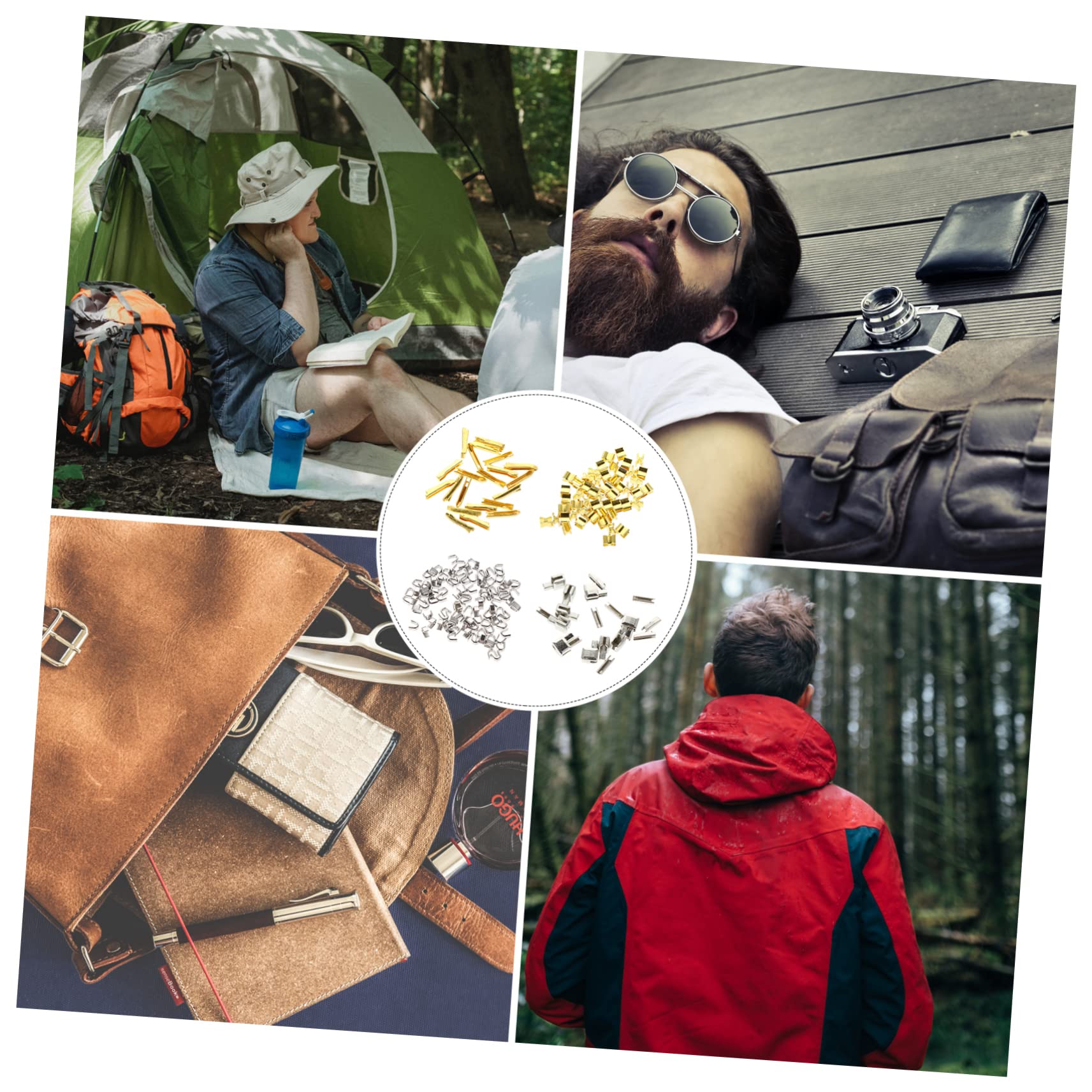 NUOBESTY 3juegos Kit De Reemplazo De Cremalleras Accesorios Para Reparación De Ropa y Bolsas Incluye Paradas De Cremallera y Pinas De Inserción Para Mochilas Abrigos y Equipaje