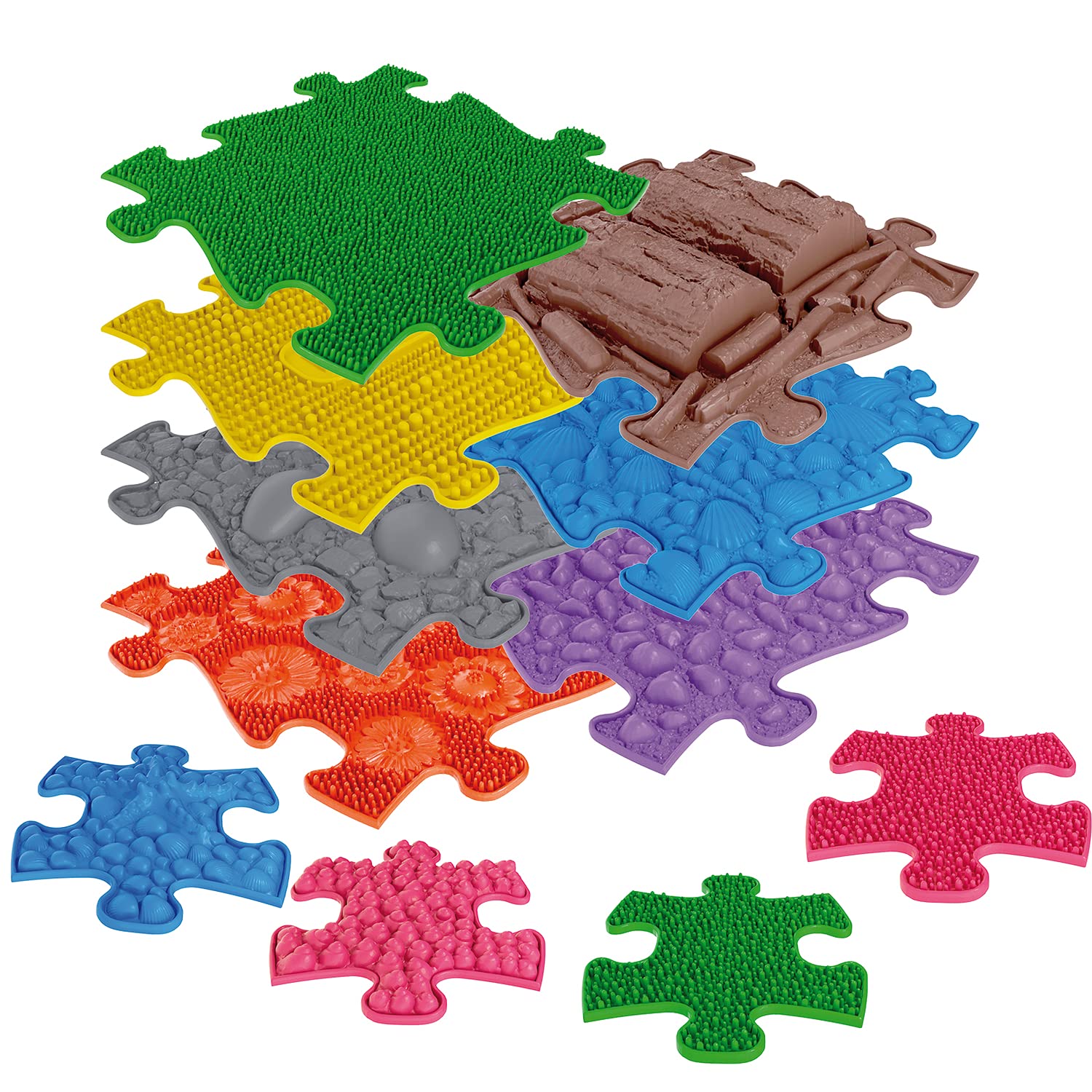 EDUPLAY 110482 Sensorik-Pfad 11-teilig, Mehrfarbig (1 Set)