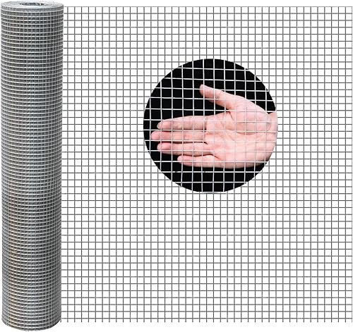 Miniatura 8 de Galvanizado en caliente después de soldadura de tela de hardware, 12 pulgada 19Ga 48 "x 100 'Esgrima de alambre de pollo, cama de jardín elevada