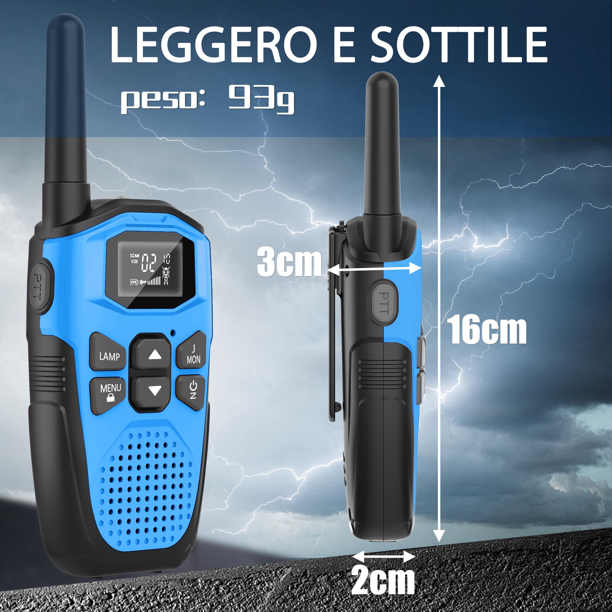 Walkie-Talkie Bambini Ricaricabili,NXGKET Radioline Woki Toki 3 Pezzi,16 Canali Caricabatterie USB di tipo C,Con Torcia per Giochi all'aperto Campeggio Escursionismo,Regali per 3-12 Ragazze o Ragazzi
