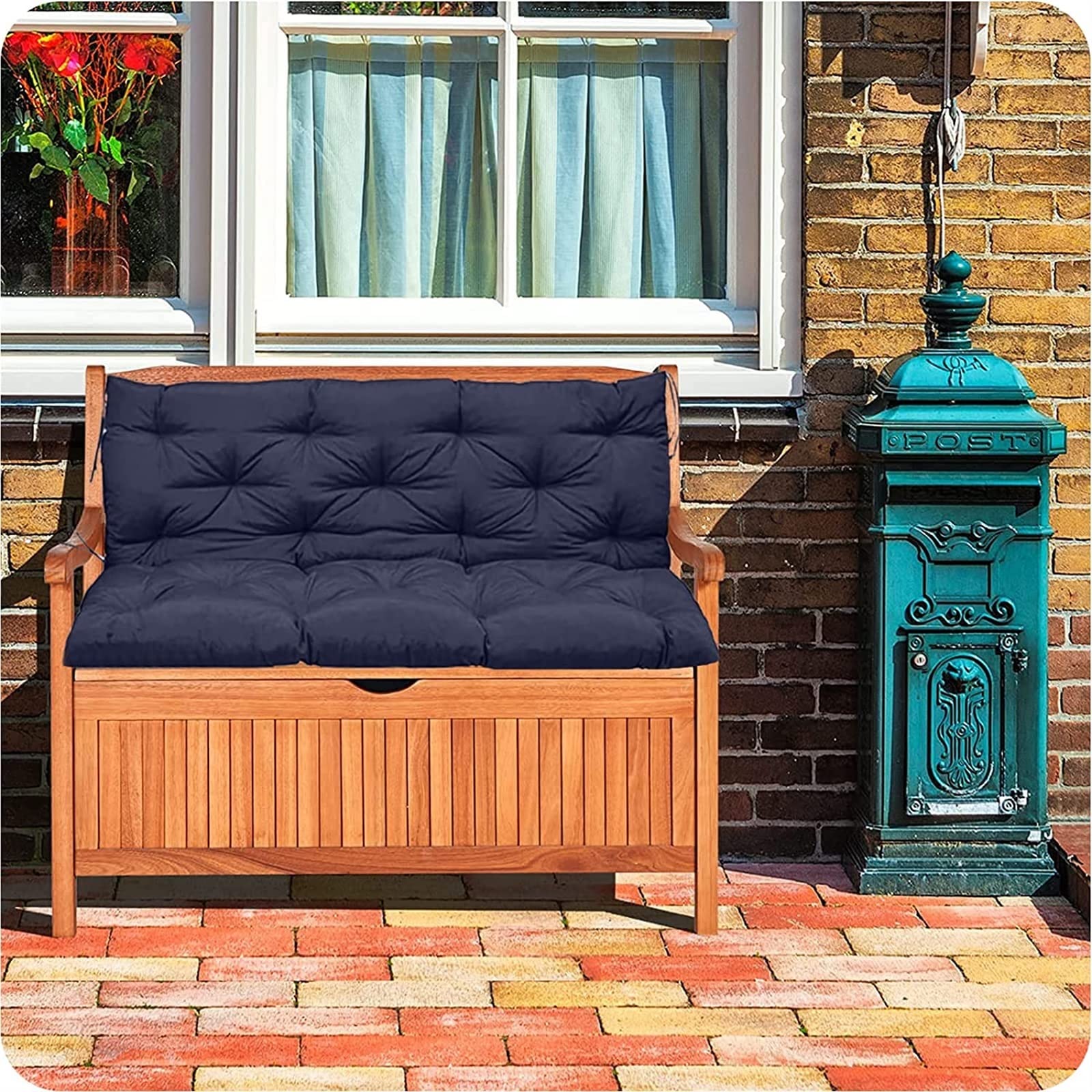 Cuscino impermeabile in pelliccia da giardino – Cuscini di ricambio per dondolo e panca – Accessori da giardino morbidi ed eleganti per il massimo comfort