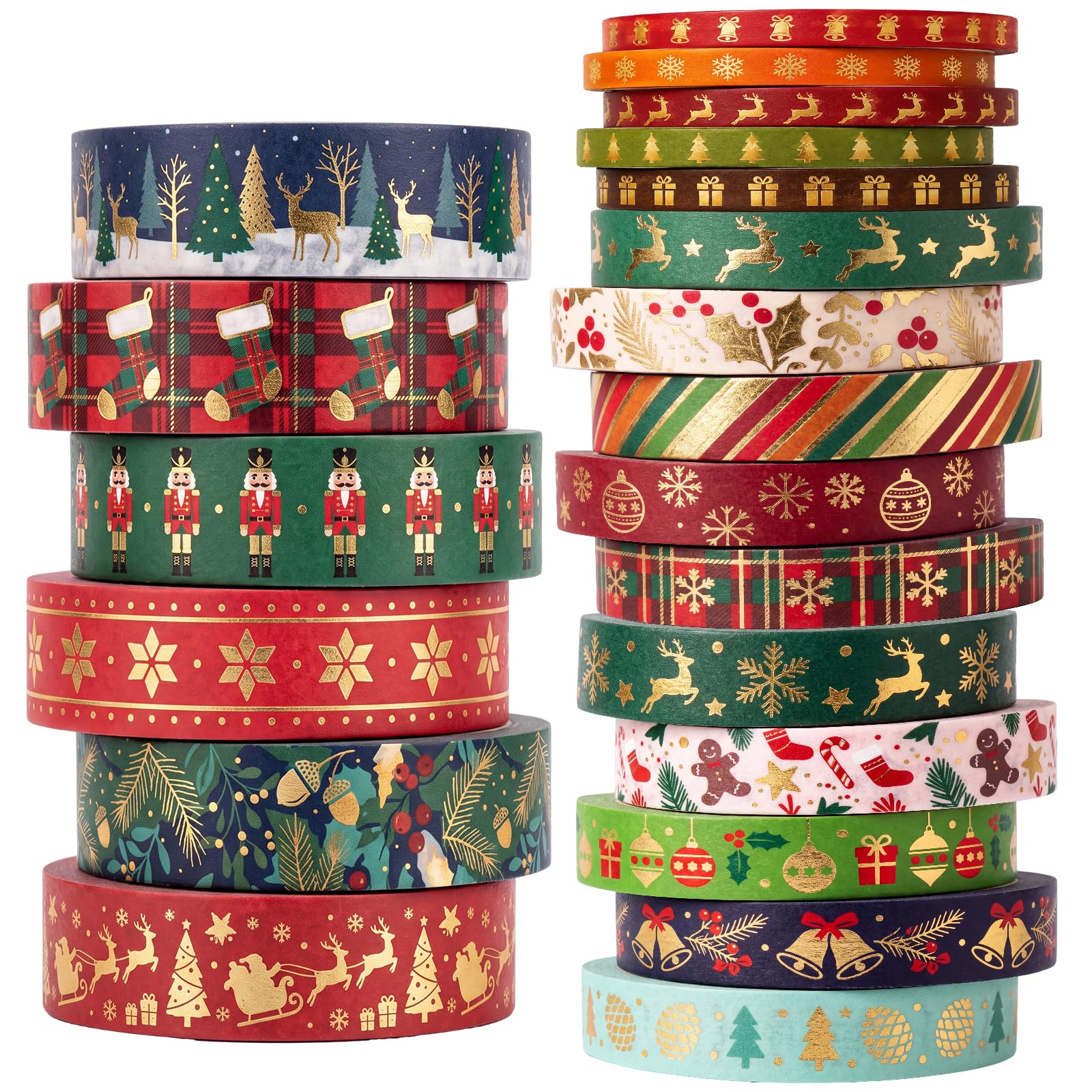 Gold Foil Washi Tape - Christmas Decorations -8
