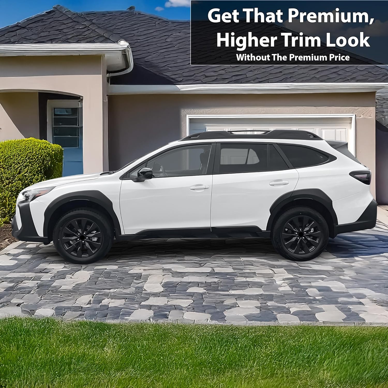 BOGAR TECH DESIGNS for Subaru Outback 2020-2025 Side Window Chrome Delete – Precut Vinyl Trim Overlay, Gloss Black Blackout Appearance