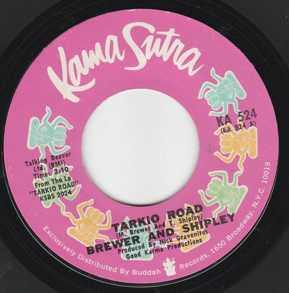 Brewer And Shipley 45vinylrecord Tarkio Road/Seems Like A Long Time