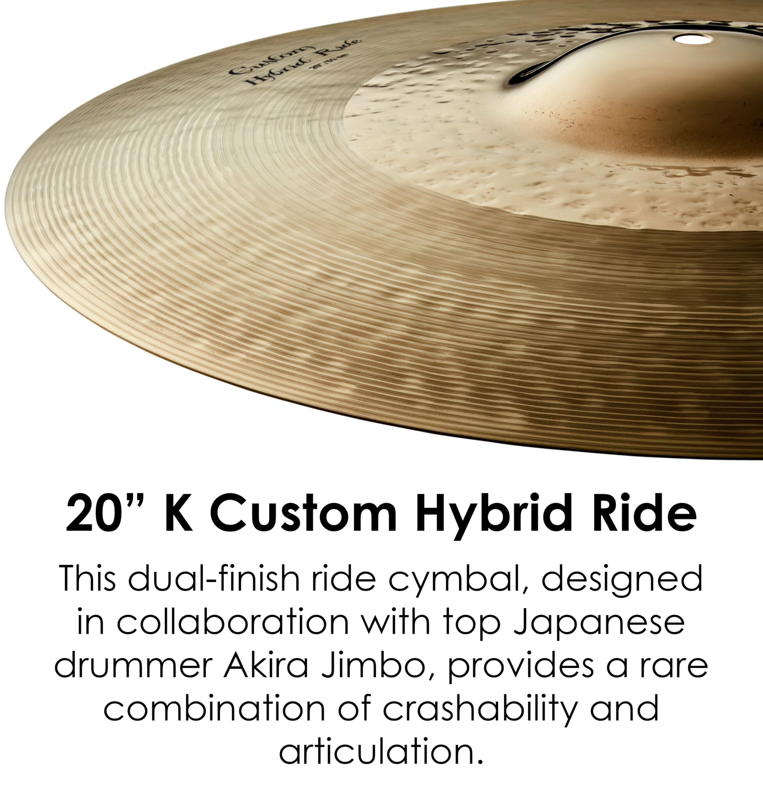 ZILDJIAN ジルジャン Kカスタム ライド20\" ブリリアント Zildjian 20