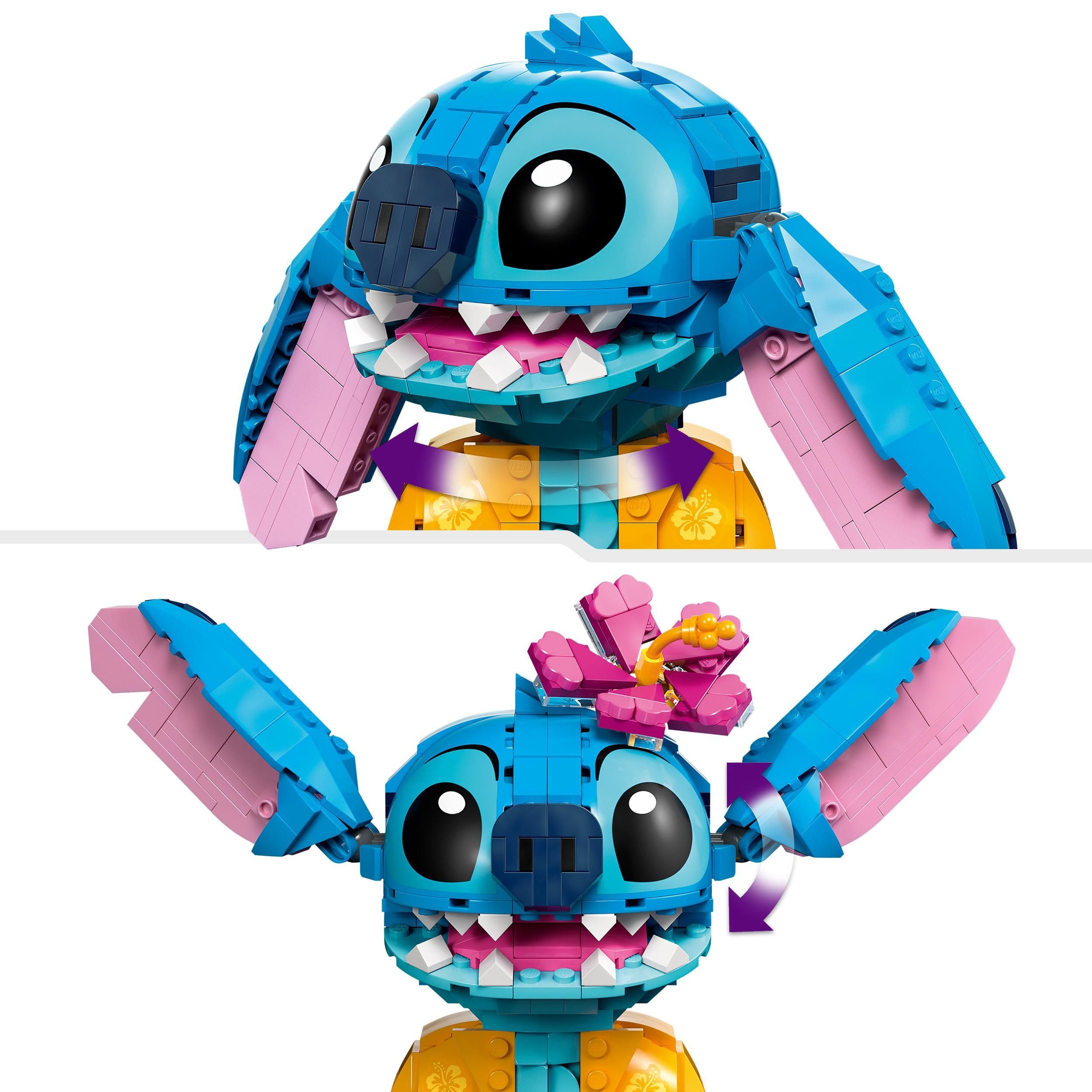LEGO ǀ Disney Stiç 43249-9 Yaş ve Üzeri Çocuklar için Dondurma Külahlı İnşa Edilebilen Yaratıcı Oyuncak Yapım Seti (730 Parça)