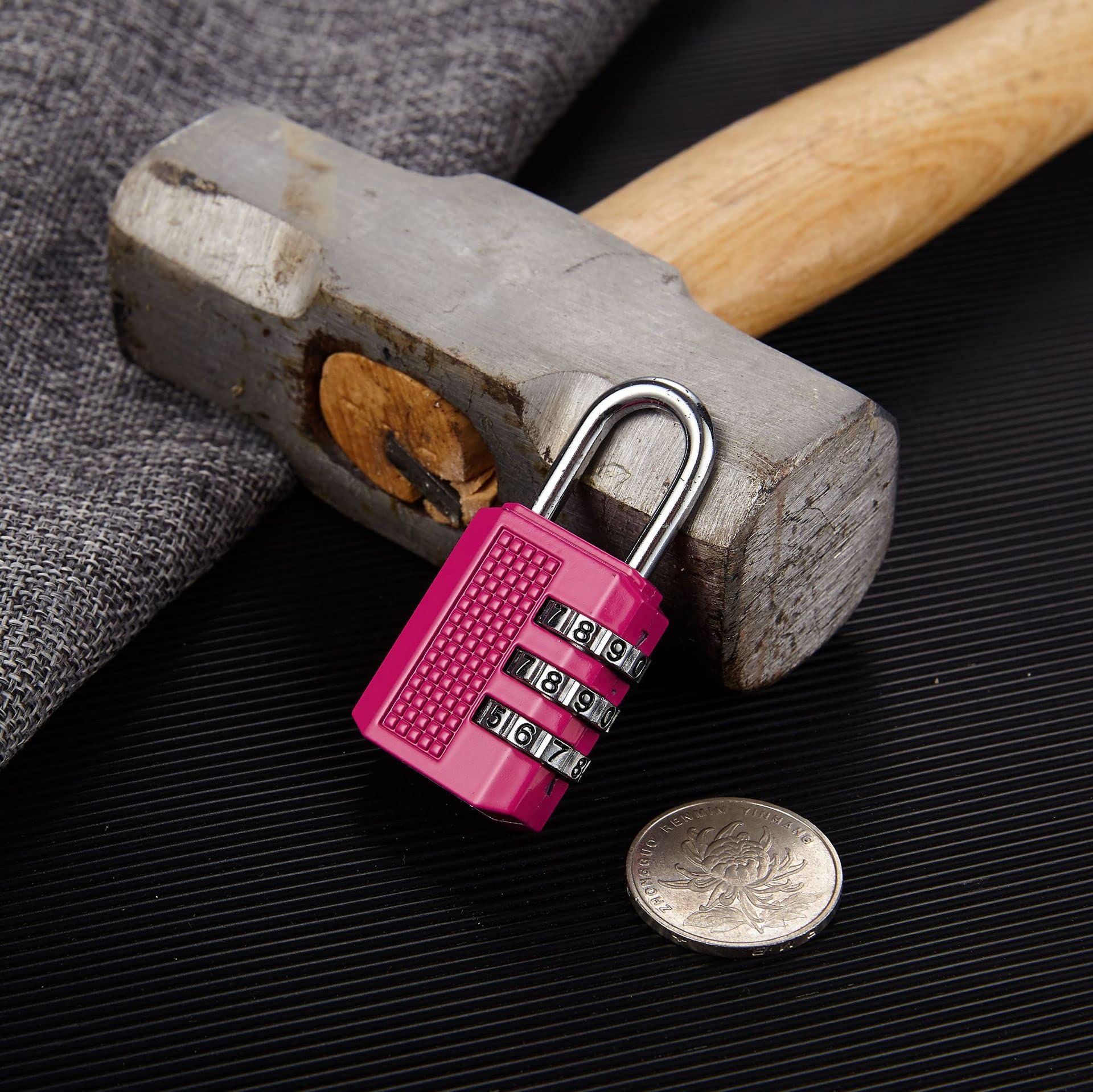 SYGA 3 Digit Combination Padlock Black Number Luggage Travel Code Lock - Pink (B09JKPG7JF) Amazon Price History, Amazon Price Tracker
