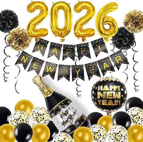 Miniatura 9 de Juego de decoraciones de fiesta de cumpleaños: pancarta de feliz cumpleaños, globos, abanicos de papel de seda, guirnaldas redondas de cuerda para