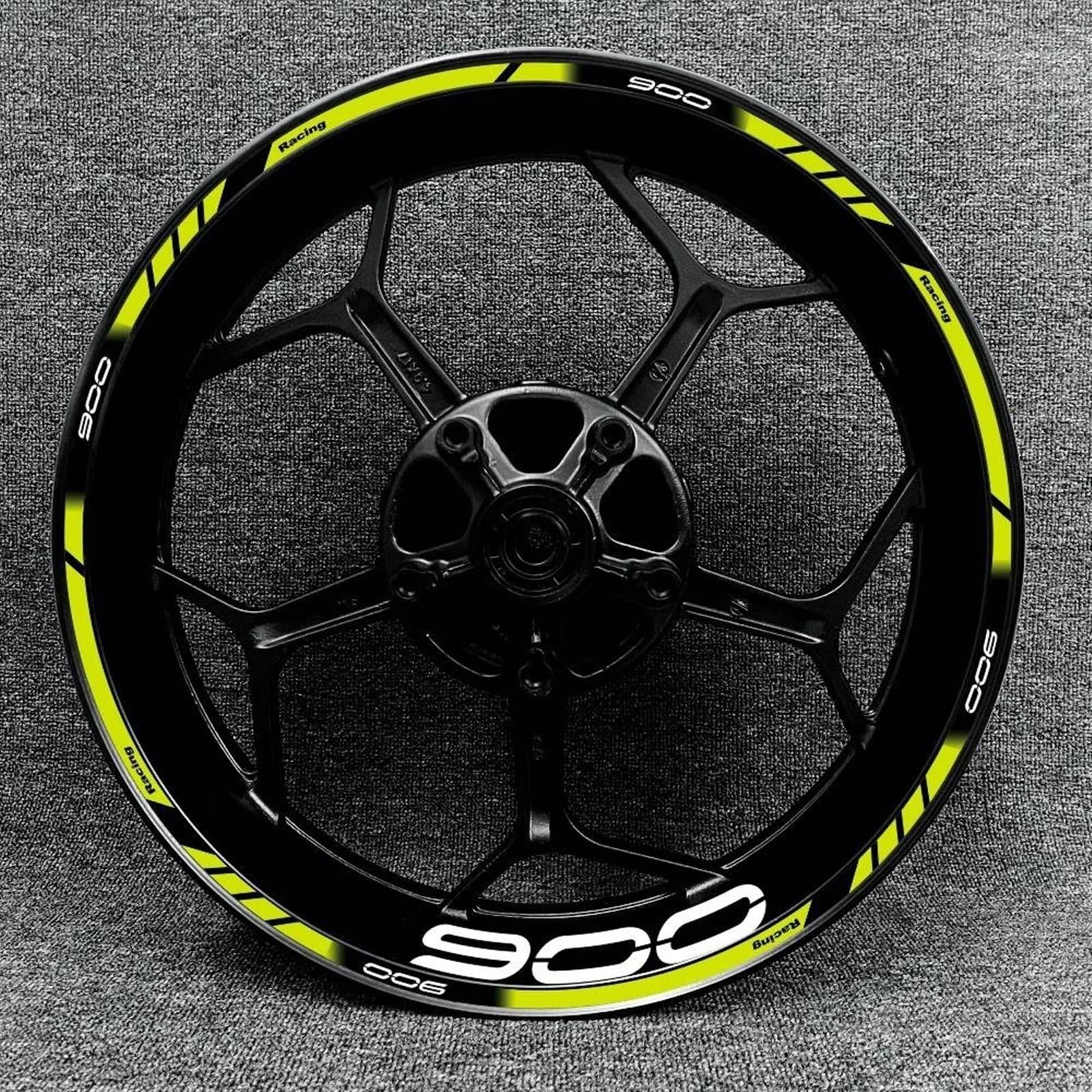 Reflective Motorcycle Wheel Rim Decal Stripe Tape Sticker Trim Parts for Kawasaki for Z900(Color7)
