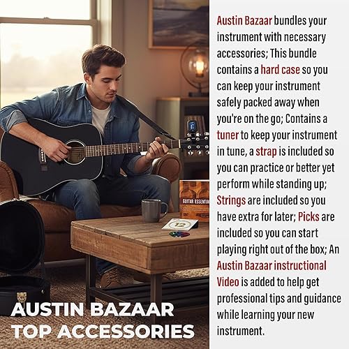 Vista 44 de Conjuntos de guitarras acústicas Fender CD-60. Negro