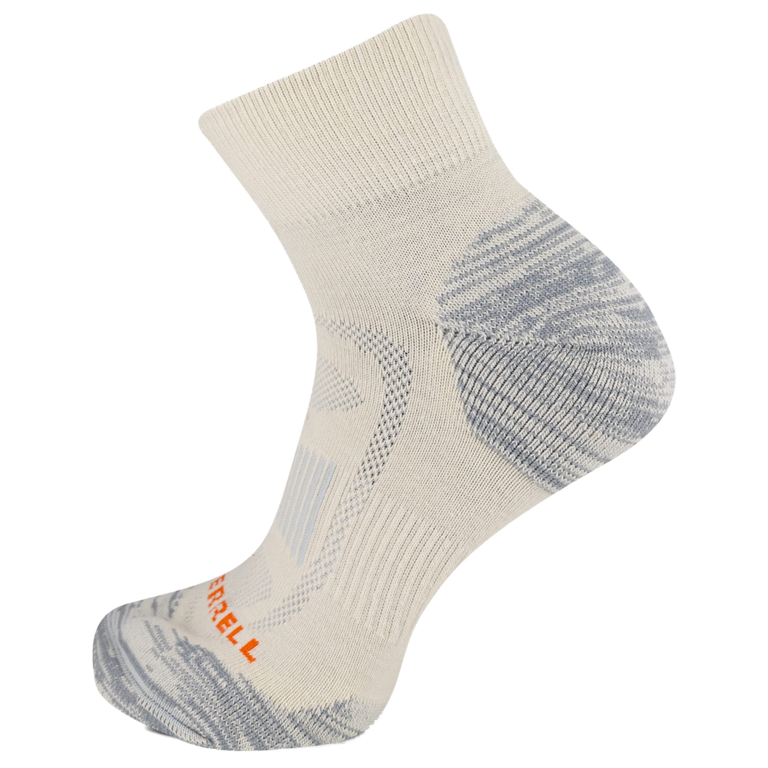 Merrell Calcetines Acolchados de Lana Para Hombre Y Mujer, 1 Par, Soporte de Arco Transpirable Calcetines de lana merino para senderismo Unisex adulto