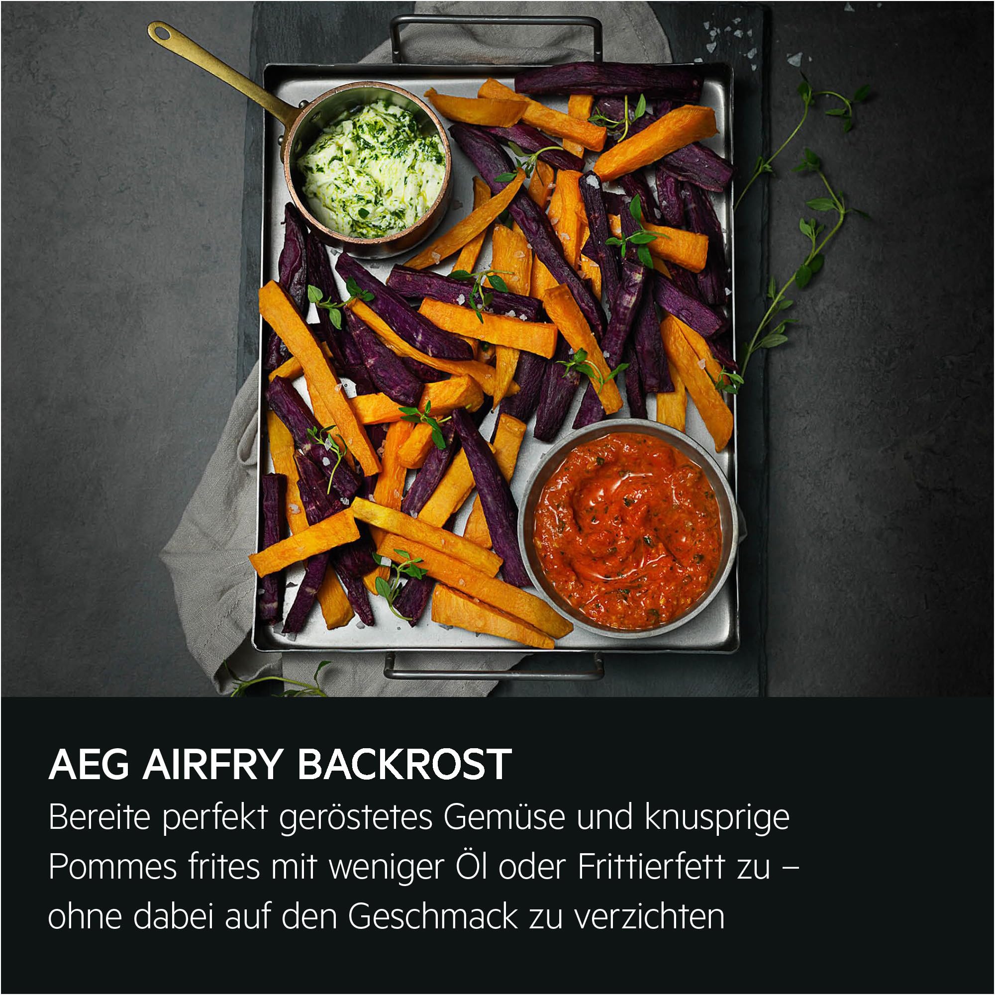 AEG AirFry Backofenrost, Backblech für schonendes frittieren ohne Öl, optimale Luftzirkulation mit Heißluft, knuspirg geröstetes Gemüse & knackige Pommes, COTAIRRACK, BxTxH: 46,8 x 38,2 x 2,4 cm