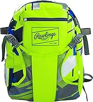 Vista 2 de Rawlings REMIX T-Ball & Youth Béisbol y Softbol Serie Mochila Bolsa Verde