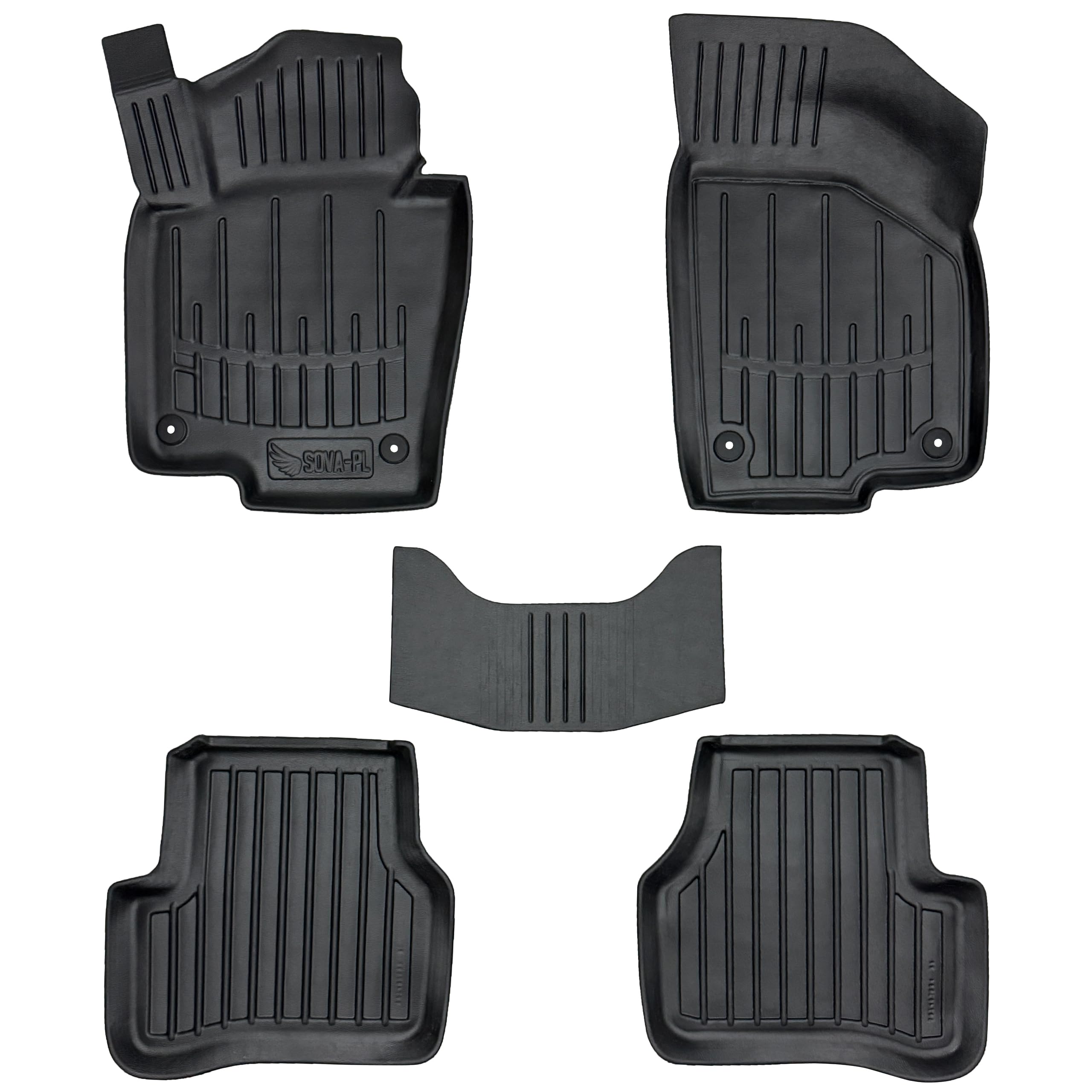 Gumowy zestaw dywaniki i mata pasujące do Volkswagen Passat B7 (2010-2014) kombi