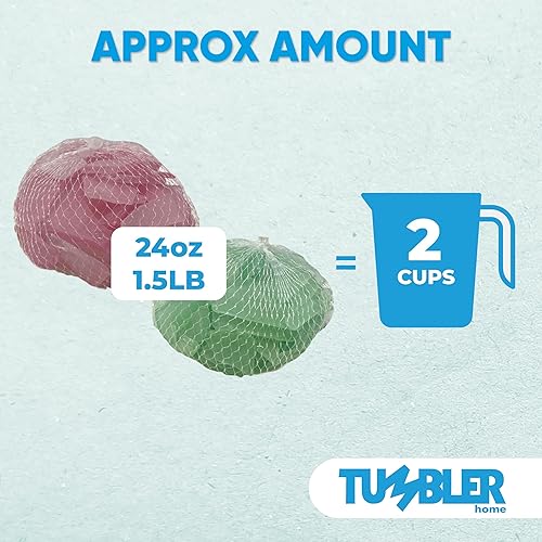 Miniatura 2 de Tumbler Home Vidrio de mar para manualidades, decoración y relleno de jarrón. Vidrio de playa esmerilado a granel. Piezas de vidrio de mar rosa y