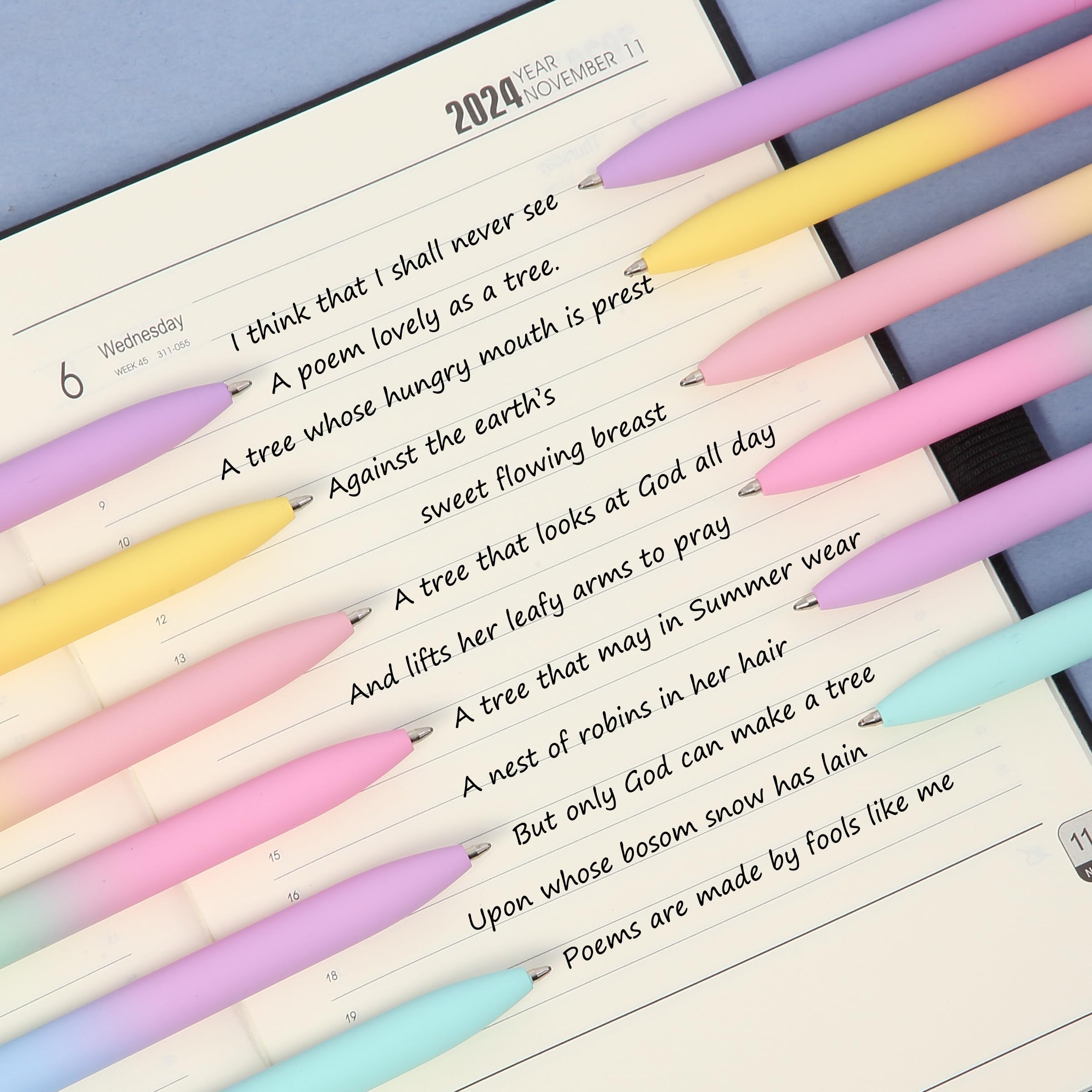 Mr Pen- Ballpoint Pens 12 Pack Gradient Color Barrels Black Ink Cute Ballpoint Pens Black Ink Cute Pens — view 7