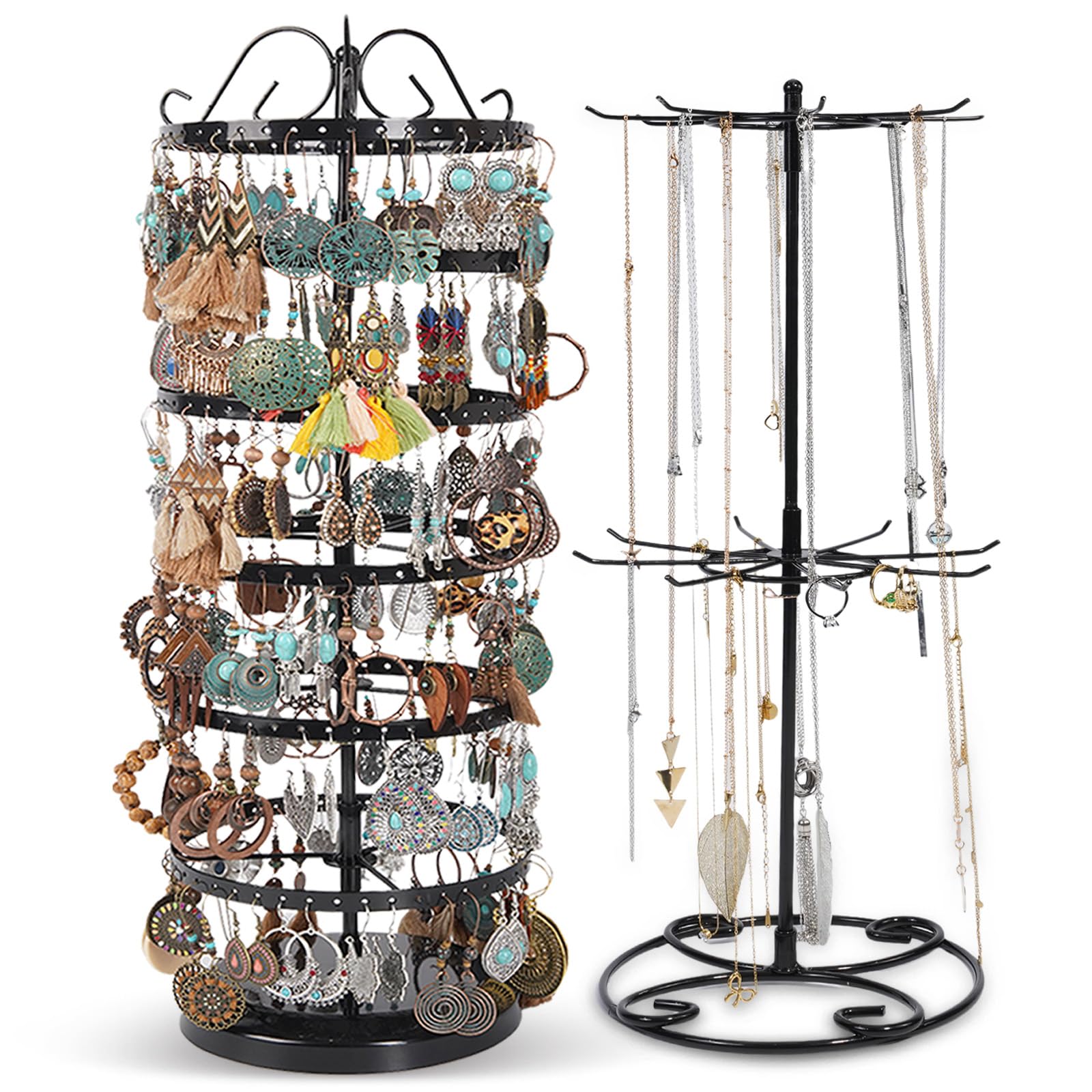 Amazon.com: i7creoy 6 Tier Earring Tree Organizer & Necklace Display ...