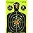 Splatterburst Targets - 12 x18 inch - Silhouette Splatter Target - Easily See Your Shots Burst Bright Fluorescent Yellow Upon Impact - Made in USA (25 Pack)