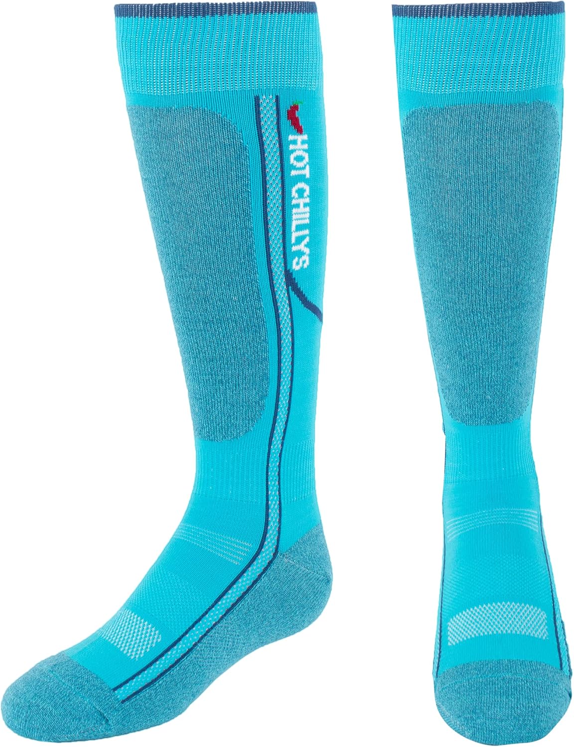 Hot Chillys Youth Elite Heat Mid Volume Socks | Lightweight Thermal Socks for Winter Sports, Hiking, and Outdoor Activities