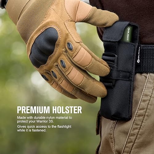 Miniatura 6 de OLIGHT Warrior 3S - Linterna táctica recargable, 2300 lúmenes, luz LED brillante, interruptores duales compactos, sensor de proximidad, batería para