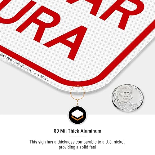 Miniatura 6 de No Dumping Allowed No Arrojar Basura Bilingual Sign, 12x18 Inches, 3M EGP Reflective .063 Aluminum, Fade Resistant, Made in USA by Sigo Signs