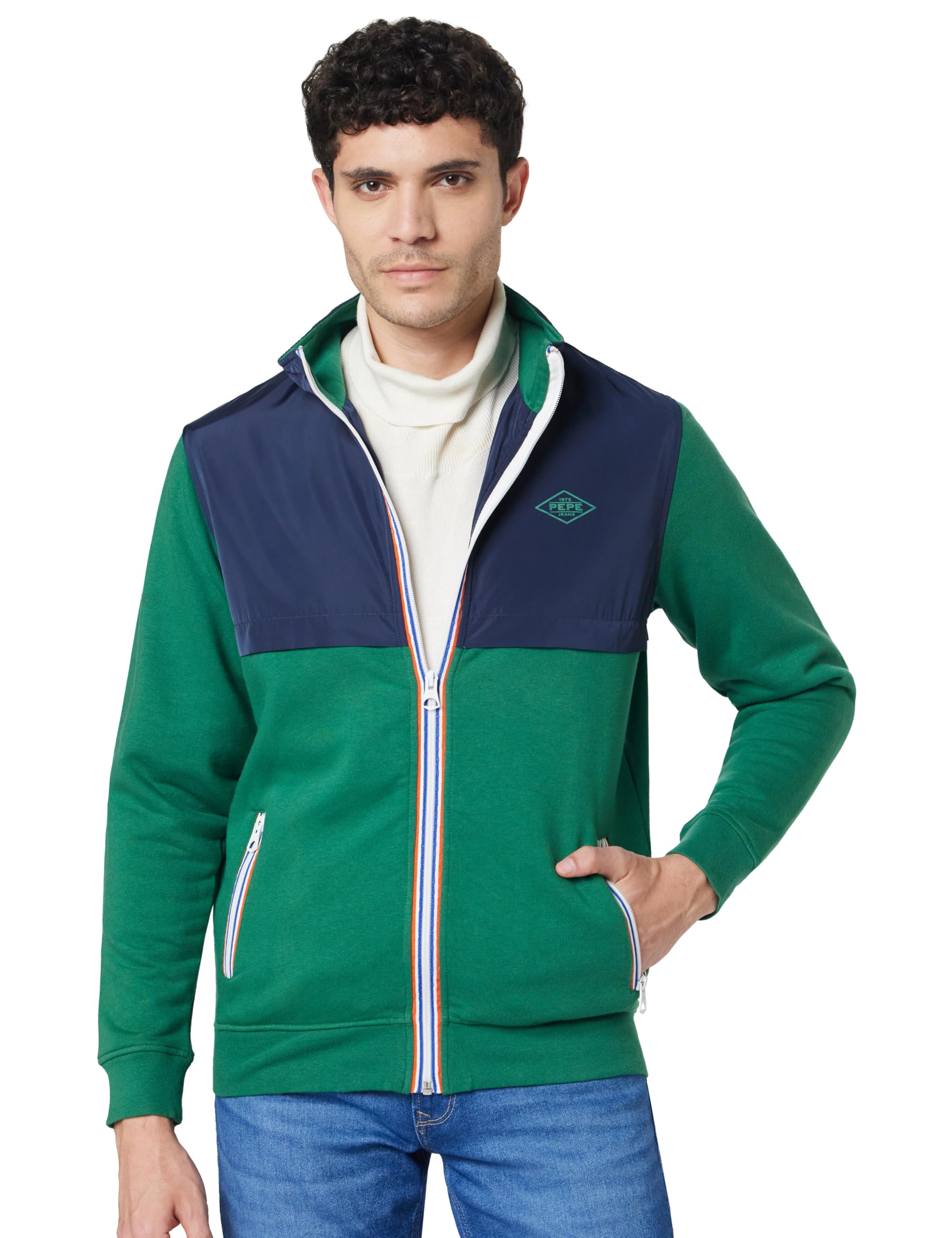 pepe jeans Men's Cotton V Neck Sweatshirts-picture-35