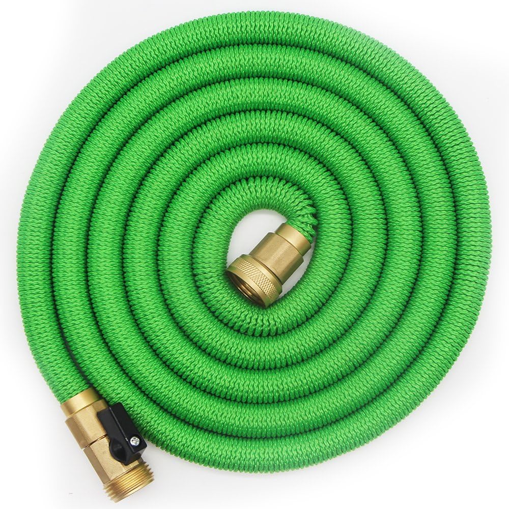 Lightweight Garden Water Hose Expandable - HooSeen 2017 Update Strongest 50 Ft Watering Hose For Home Cars Heavy Duty Commercial Use Expanding Hose