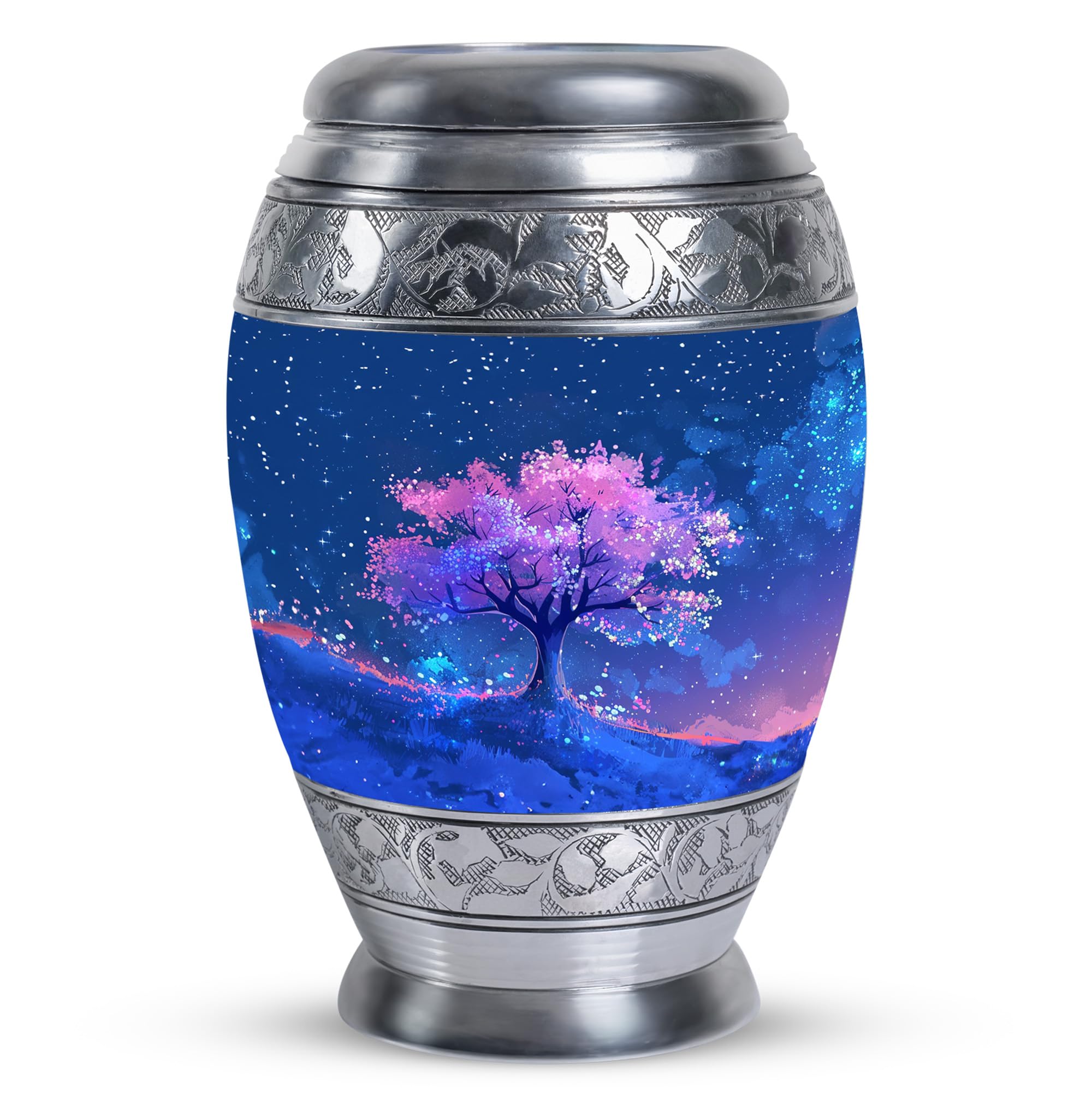 YATHABHISA Keepsake Urn, Small Keepsake Urns, Cremation Keepsake Urns, Urns for Human Ashes Adult Mall & Female, Funeral Urns Small 3''_Blue, Pink | Tree of Life Urn | urn for Ashes Adult Male Small