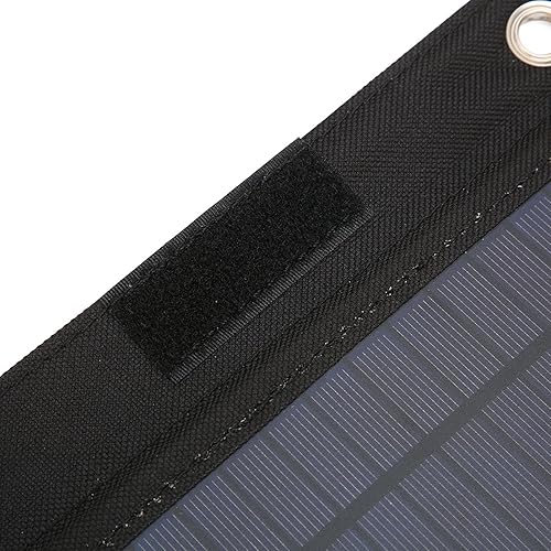 Miniatura 9 de Septpenta Cargador solar USB, tasa de conversión del 23-24%, panel solar plegable de energía, salida USB, impermeable, duradero para campamento,