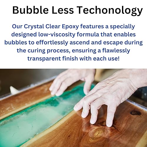 Miniatura 4 de Epoxy Glow Kit de resina epoxi de vertido profundo, grado comercial premium, 3 galones (11.3 litros), 21 transparente para verter hasta 2-4