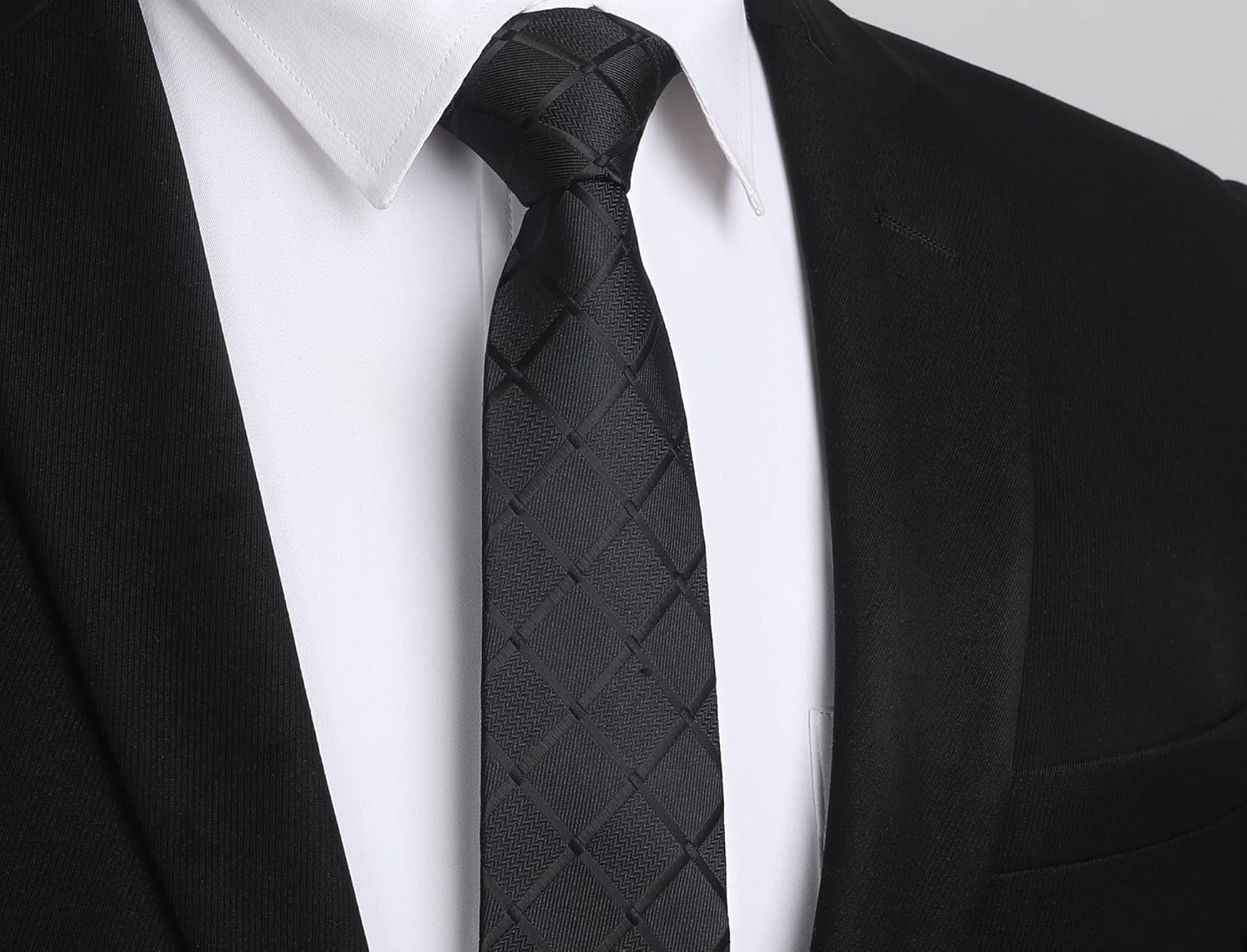 Enlision Skinny Ties for Men 2.17" Mens Necktie Formal Business Silk Slim Tie Woven Jacquard Thin Tie Wedding Party - Image 9