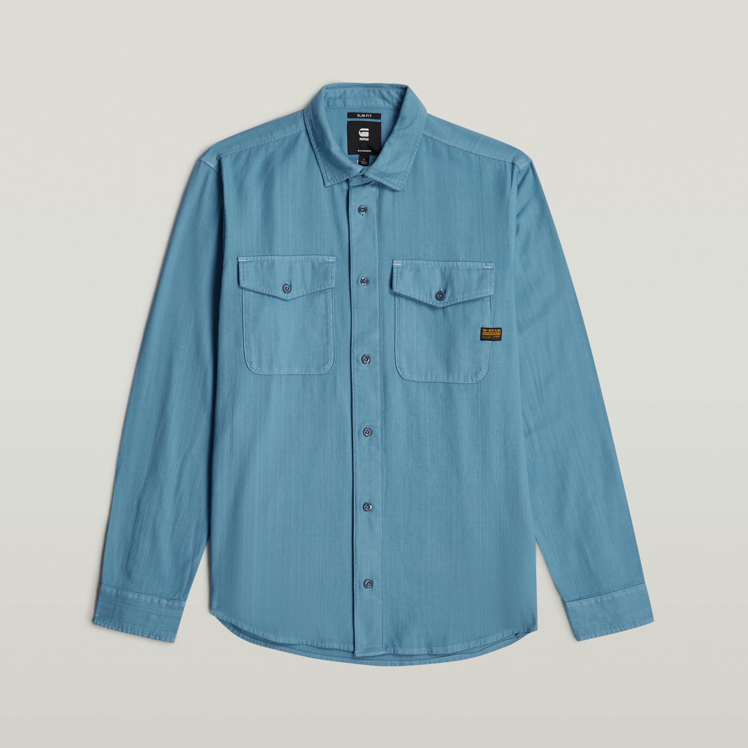 G-Star Marine Slim Long Sleeve Shirt Camisetas Hombre (Pack de 1)