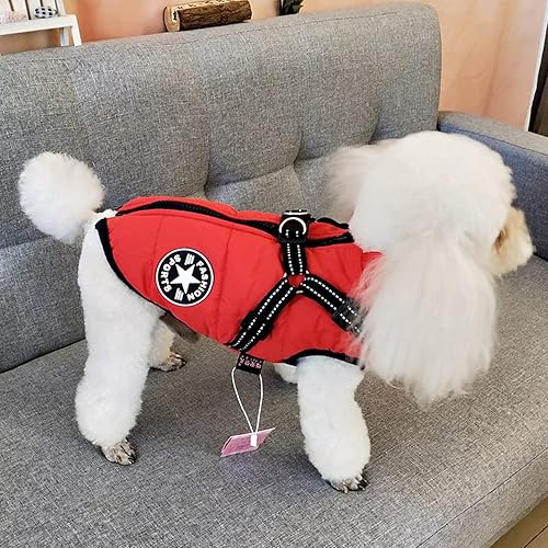 Aiboria Dog Jacket Windproof Warm Pet Fleece Coat Dog — detail view