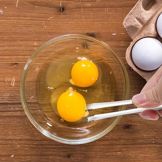 2pcs Egg Chalaza Removal Tool, Eggshell Fragment Membrane Remover Tong