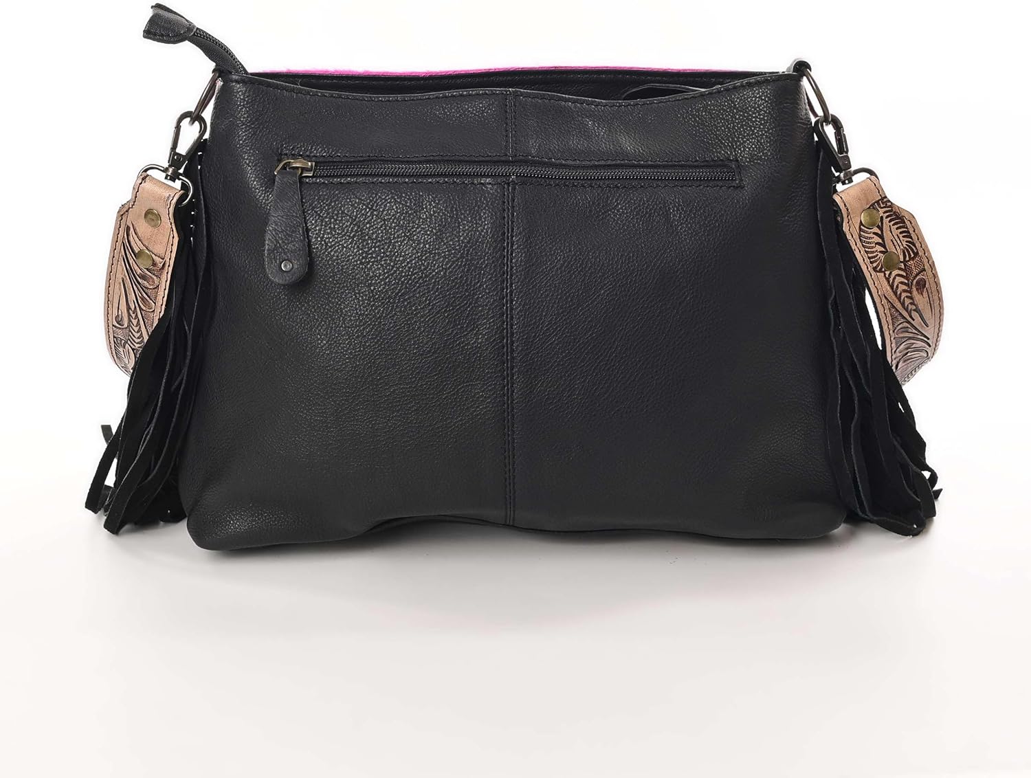 Merbaa Women Natural Cowhide Leather Ladies Leather Purse Handbag With Adjustable Detachable Strap