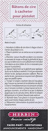 Miniatura 9 de Herbin Cera para pistola de pegamento - 4 34 de largo - blanco