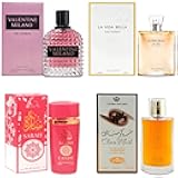 AFLUXE Top Sales 4 Piece Women Perfume Set Choco Musk/Valentine Milano/La Vida Bella/Sarah Candy Eau de Parfum, Women's Fragrance Sets with Luxury Gift Box for Daily Use