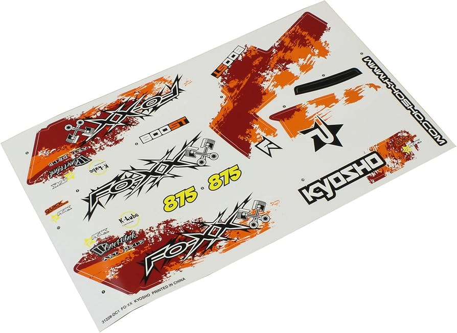 ラジコン 京商 FO-XX ボディ フレーム デカール セット ラジコン 京商