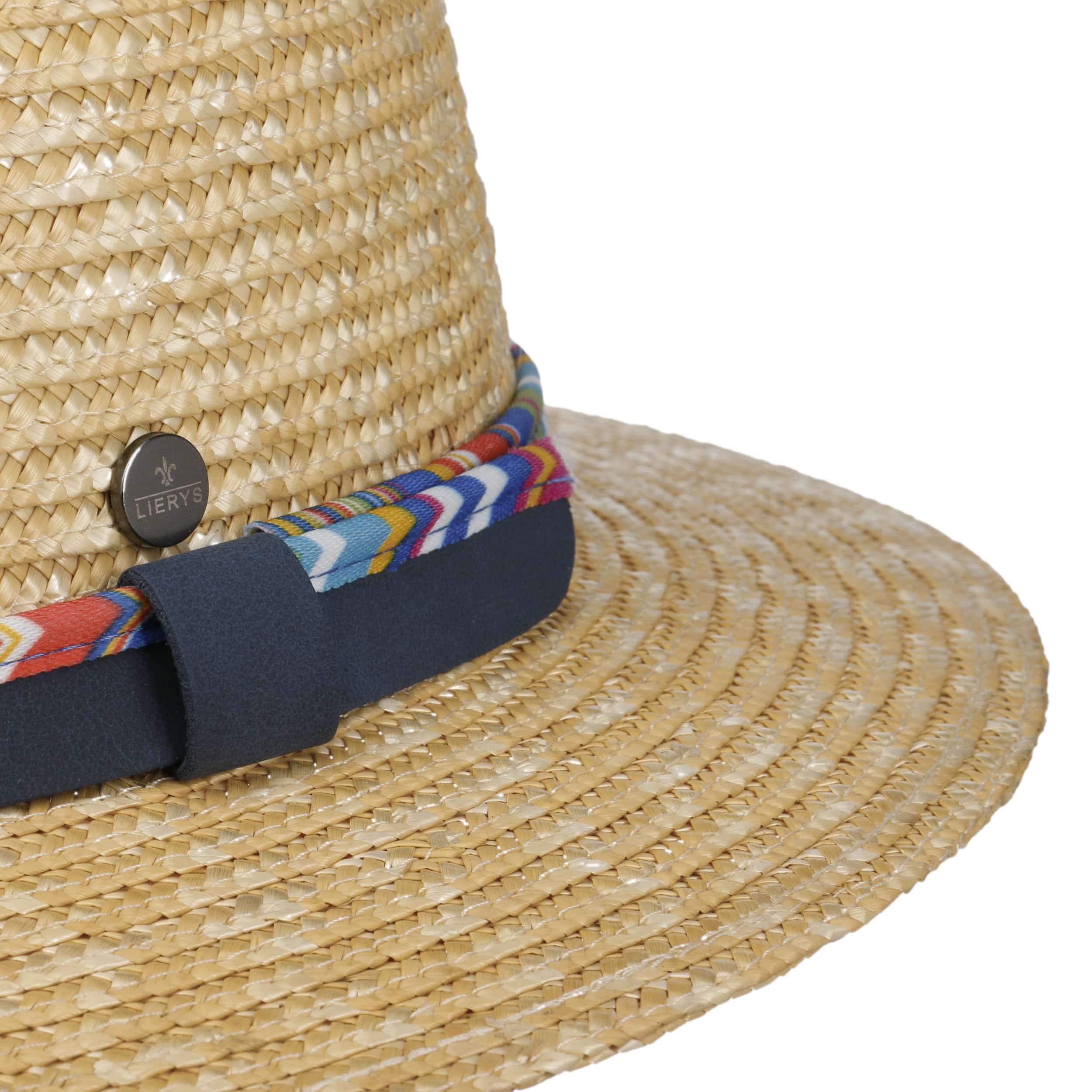 Lierys CHAPEAUSHOP Vandrick Traveller Chapeau de Paille Bande en Cuir Fabrique en Italie Unisexe Printemps Ete