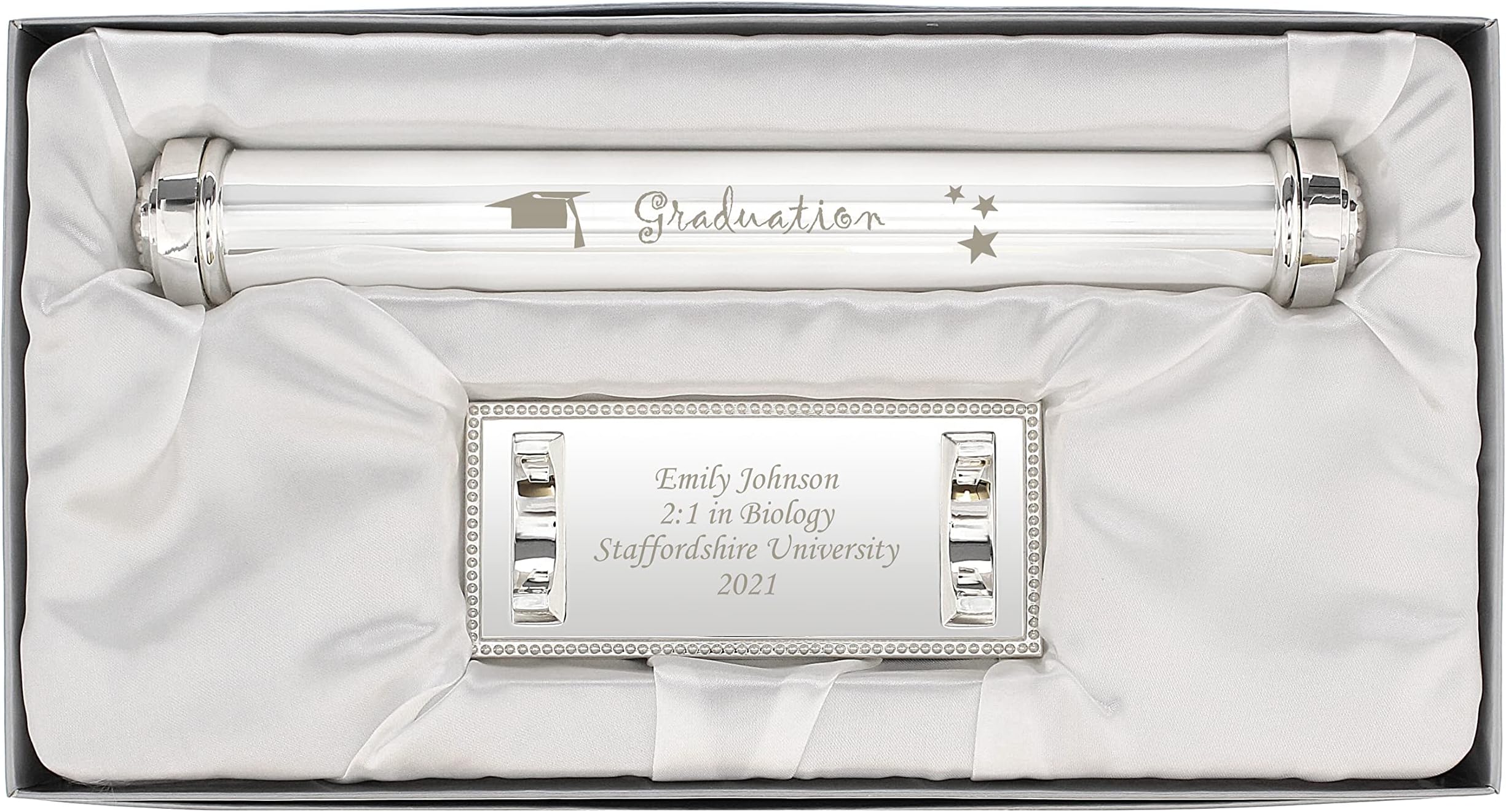 ZiFouDou Graduation Certificate Holder, Personalised, Keepsake, Graduation