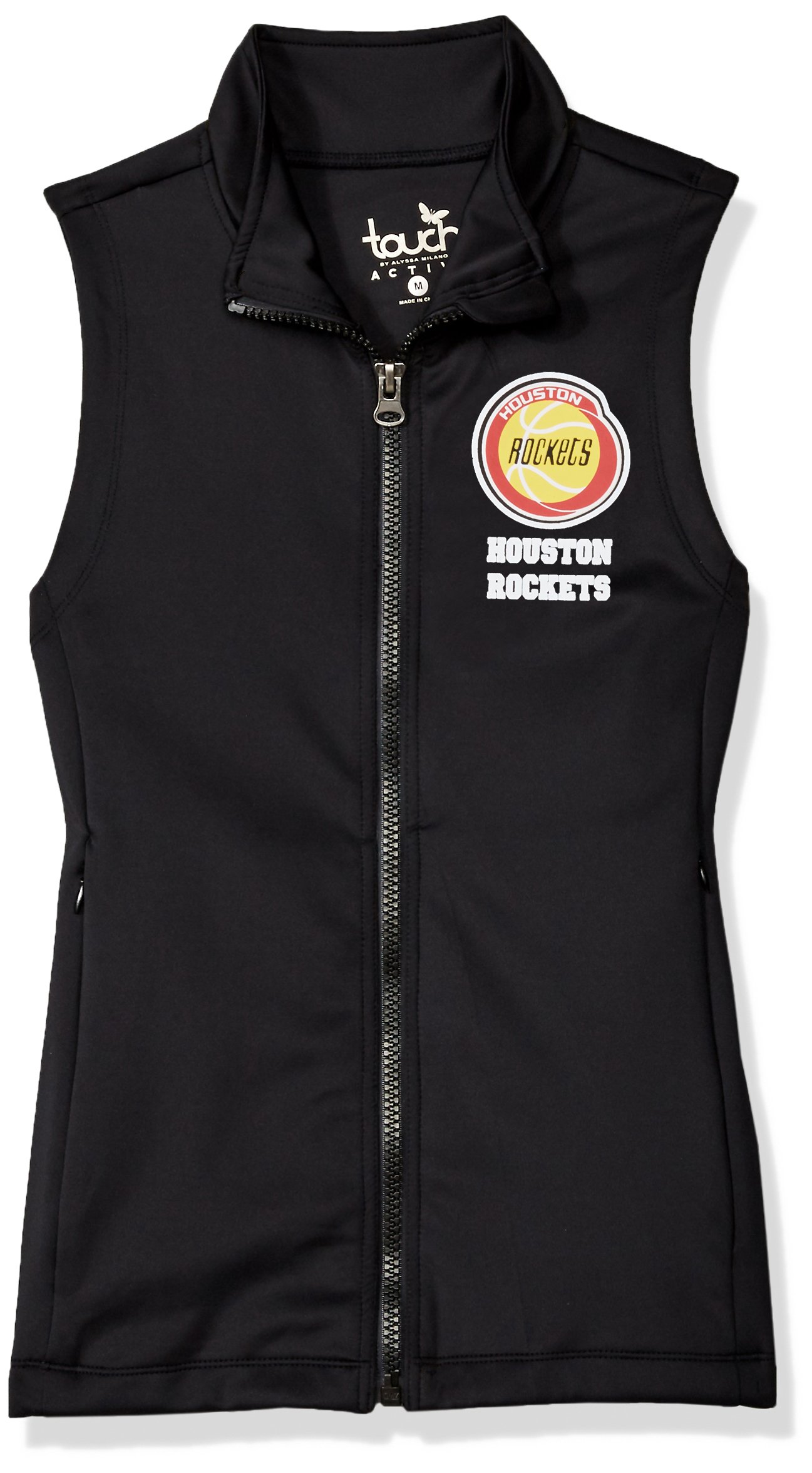 Touch by Alyssa Milano Women's NBA Victory Vest Houston Rockets, Black, Large