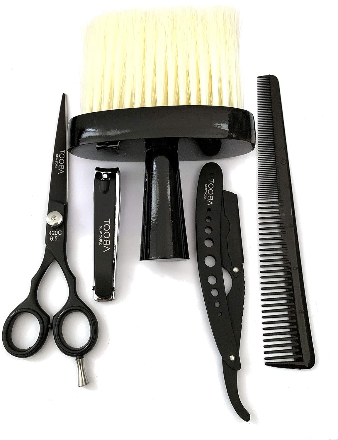 Hair cutting Scissors set-Barber Scissors kit- Home Barber Set - Personal Grooming kit with Leather case for barber, Salon, home- ARMOR 1 by TOOBA